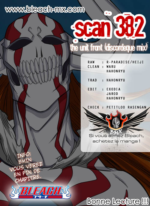 Chapitre Scan Bleach 382 FR Page 00