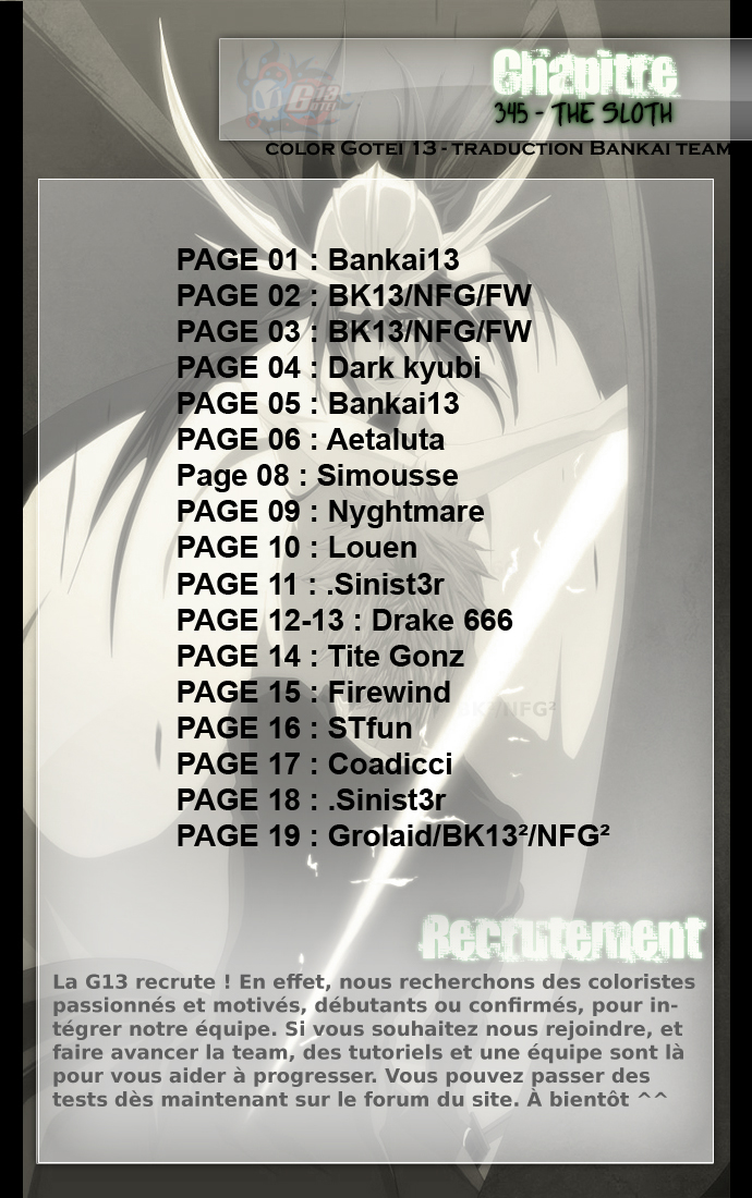 Chapitre Scan Bleach 345 FR Page 00 Couleur