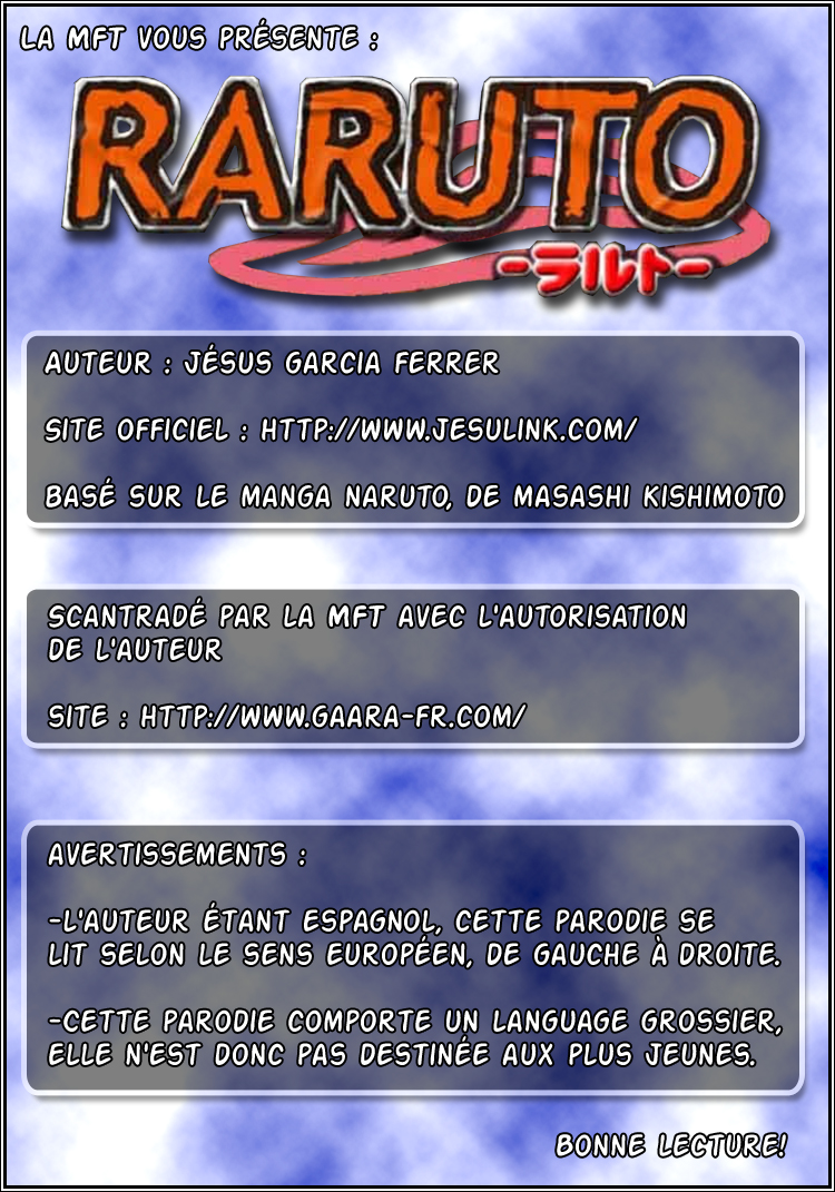 Chapitre Scan Raruto 12 FR Page 00