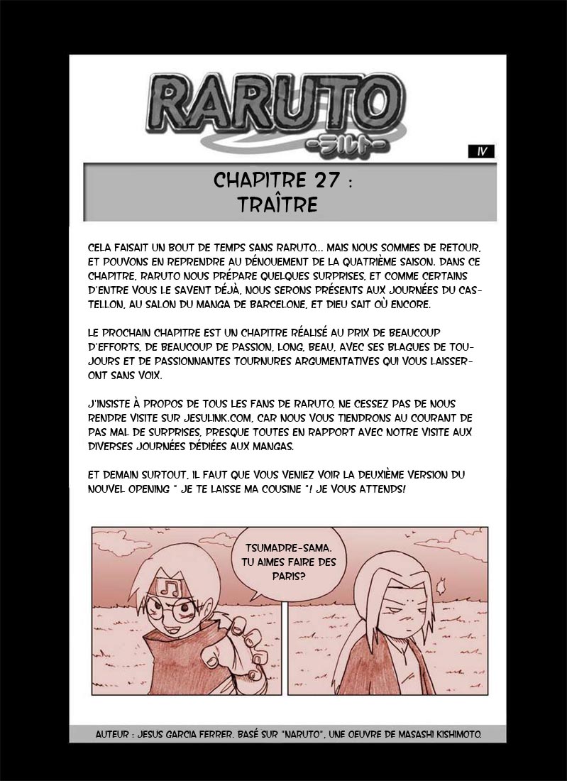 Chapitre Scan Raruto 27 FR Page 02