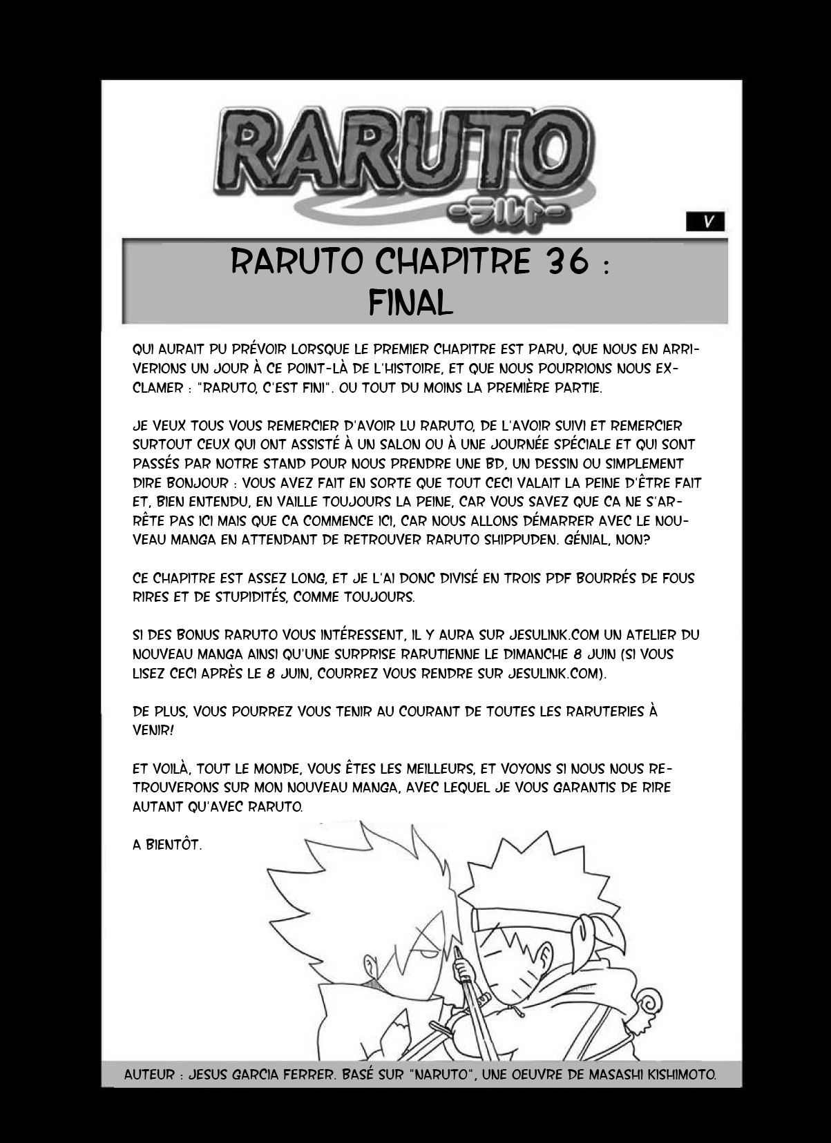Chapitre Scan Raruto 36 FR Page 00