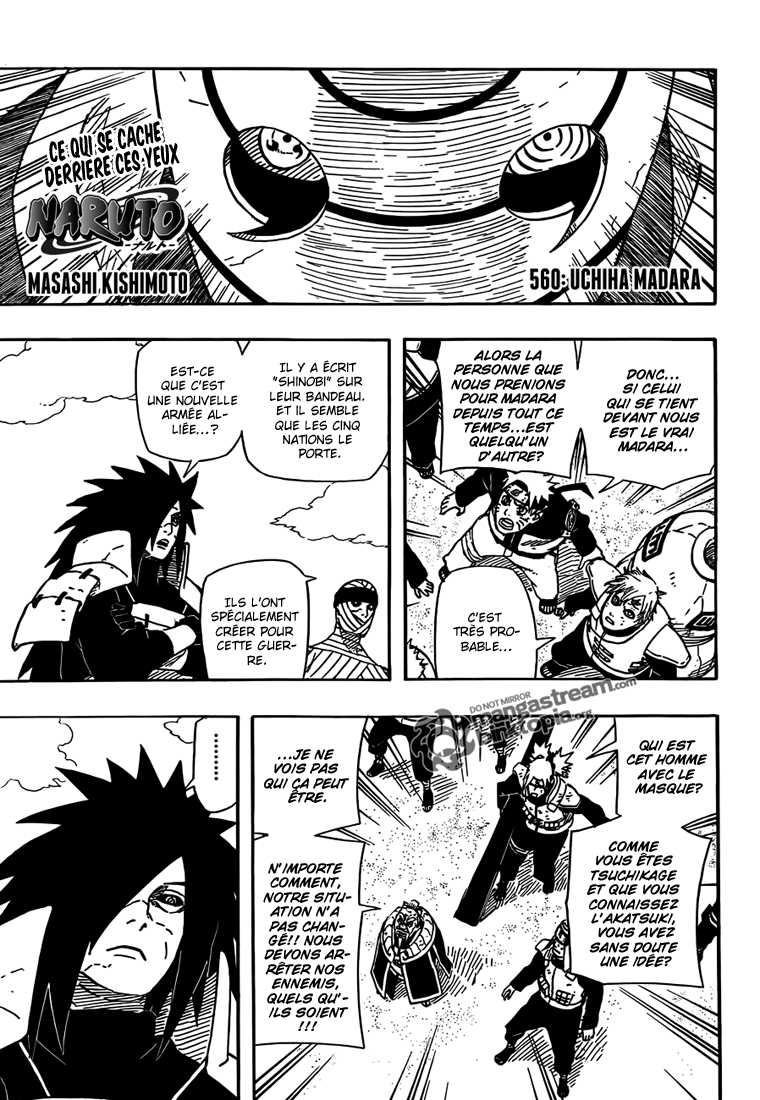 Chapitre Scan Naruto 560 VF Page 02