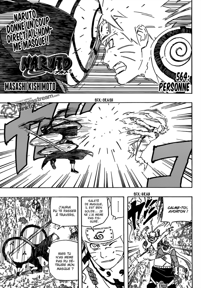 Chapitre Scan Naruto 564 VF Page 02