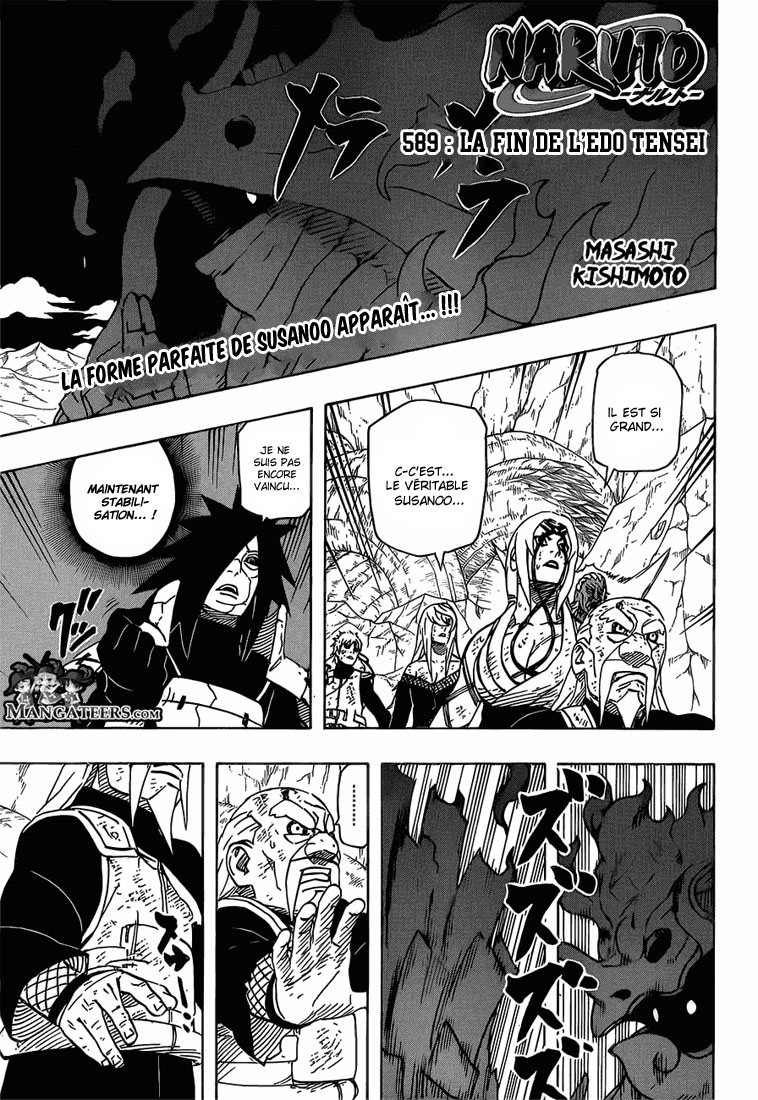 Chapitre Scan Naruto 589 VF Page 01