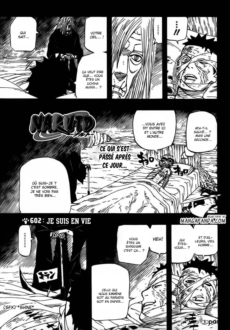 Chapitre Scan Naruto 602 VF Page 01